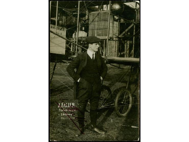 1913, Flug Mühlhausen-Feldberg, 25 Pfg. rot mit Stempel "Erste Flugpost 11. SEP 1913 Feldberg Mühlhausen" mit Zufrankatur Ger