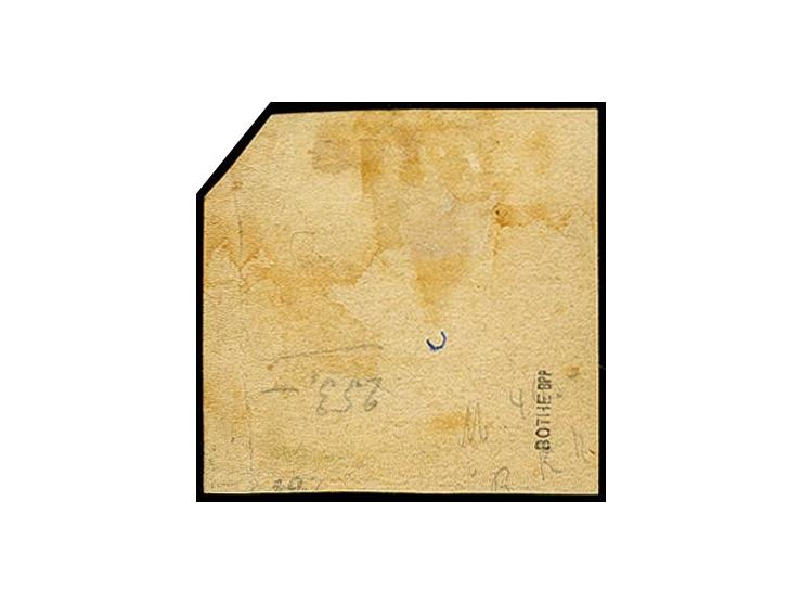 5 Pfg., farbfrisch und gut gezähnt mit Feldpost-Stempel "PAOTINGFU DEUTSCHE POST" auf Briefstück, etwas Patina, sonst tadello