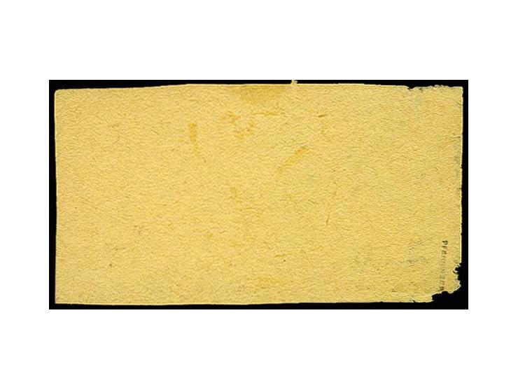 2 M., Type II, farbfrisch und gut gezähnt mit 2 Abschlägen "PEKING DP 21.2.01" auf Paketkarten-Briefstück, Marke einwandfrei,