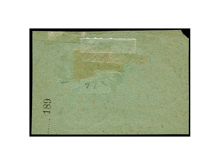 2 M. schwärzlichblau, Type I, farbfrisch und gut gezähnt mit Stempel "K.D.FELD-POSTSTATION No.4 3.12." auf Paketkarten-Briefs
