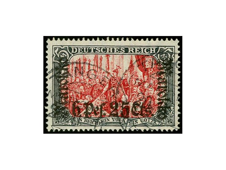 Ministerdruck 6 P 25 C., farbfrisch und sehr gut gezähnt mit Stempel "TANGER 20.11.11", Kabinett, Fotoattest Jäschke-L. BPP