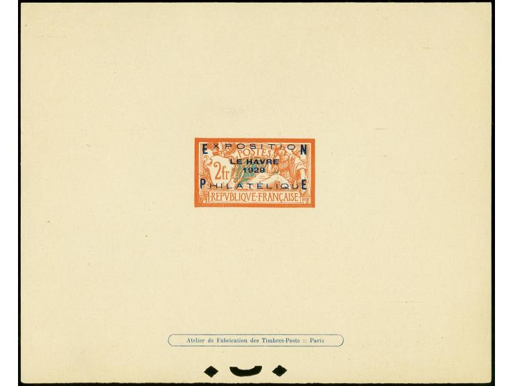1929, Le Havre 2 fr. as épreuve de luxe, very fine (Yvert € 1.850,-)