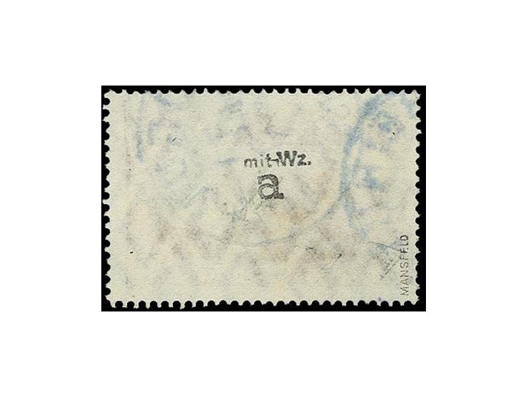 15 Pia. auf 3 M. schwarz(grau)violett, sauber gestempelt, Pracht, sign. Mansfeld und Fotoattest R.Steuer BPP