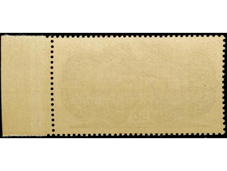 1936, Airmail 50 fr. with right sheet margin, mint never hinged, fine
