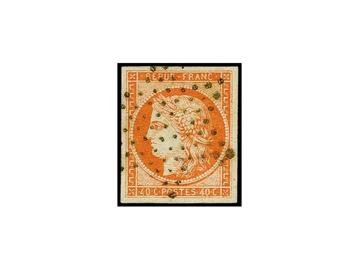 40c. orange, Sperati forgery type C, used, unsigned, fine