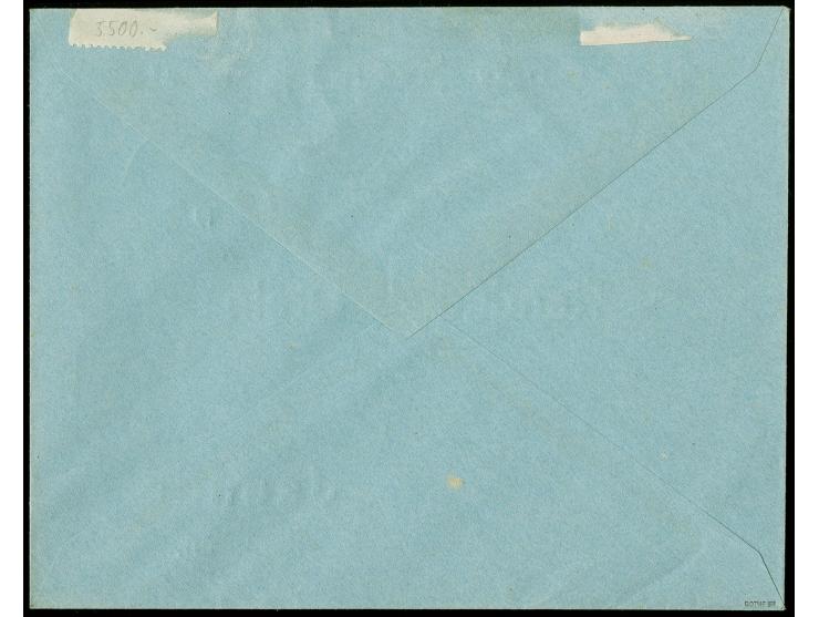 20 Pfg. senkrecht halbiert, linke Hälfte mit sauber aufgesetztem Stempel "LONGJI 19.5 11" auf Vordruck-Brief nach Jaunde; seh