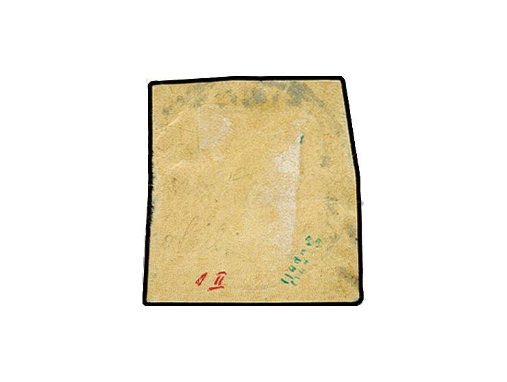 5 Pfg. auf 10 Pfg. mit violettem Strich und Aufdruck-Type 3 b (Feld 47), farbfrisch und gut gezähnt mit Stempel "TSINGTAU KIA