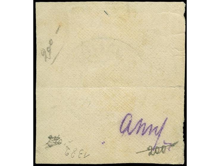 5 Pfg. violettpurpur im Viererblock mit klarem Stempel "JALUIT MARSCHALL-INSELN 25.9.90" auf Briefstück, die beiden linken Ma