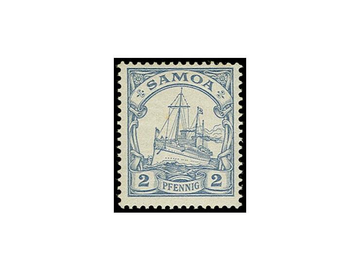 1900, Probedruck 2 Pfg. (dunkel)graublau, farbfrisch und gut gezähnt, ungebraucht, Kabinett, sign. Bothe BPP (Mi. 4.500,-)