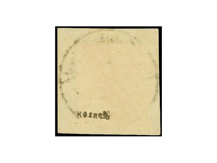 1919, 50 Pfg. mit sauberem Stempel "K.D. Feldpoststation Nr. 168 4.1.19" auf Briefstück, tadellos, sign. Kosack und Fotoattes