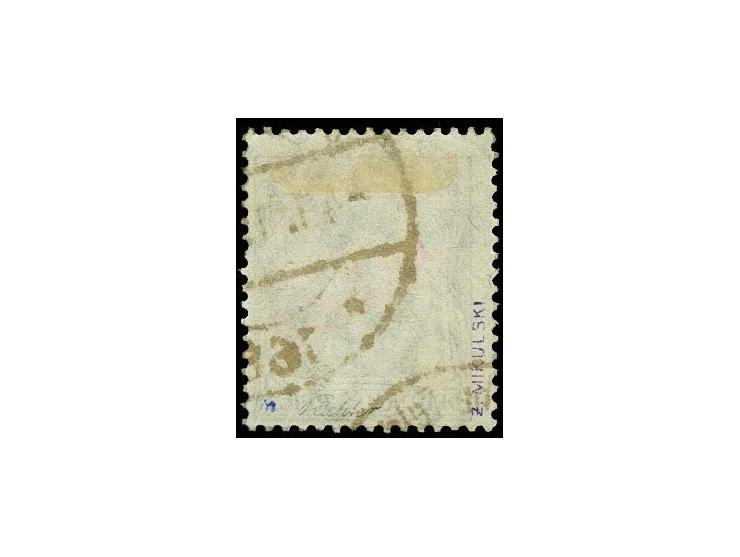 2½ Pfg. mit rotem Aufdruck, sauber gestempelt, tadellos, u.a. sign. Mikulski und Fotoattest Schlegel BPP