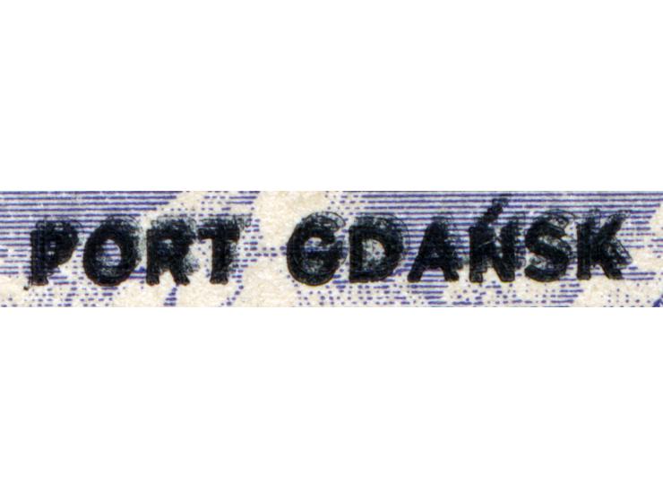 1936, Freimarke 5 Gr. mit dreifachem Aufdruck, postfrisch, Zähnung teils etwas bestoßen, sonst tadellos, eine sehr seltene Ma