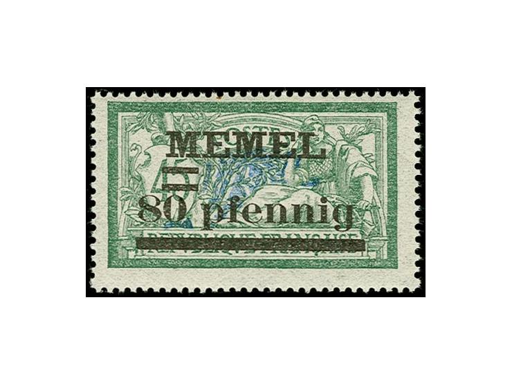80 pf. grün/grauultramarin, postfrisch, tadellos, Fotoattest Huylmans BPP