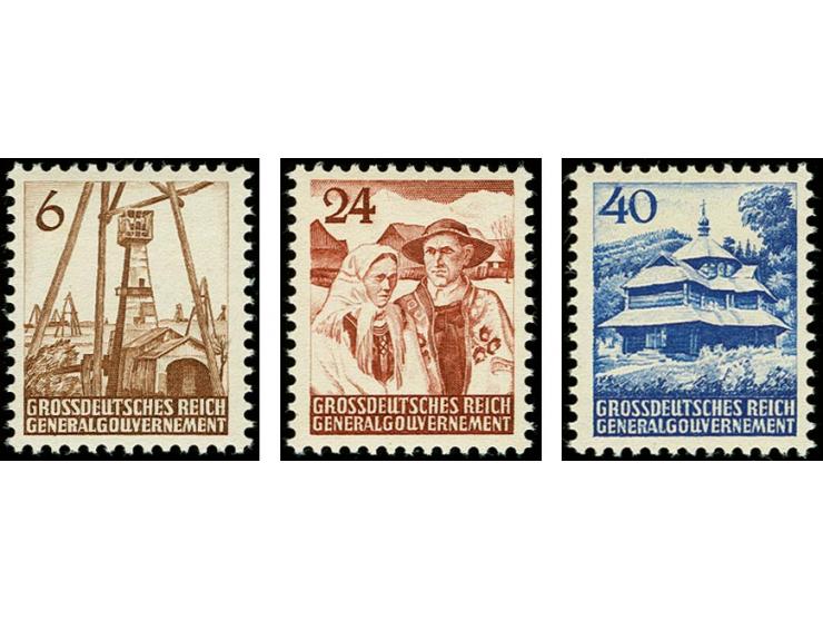 1944, Unverausgabte 6-40 Gr. , postfrisch, Kabinett, Fotoattest Jungjohann BPP