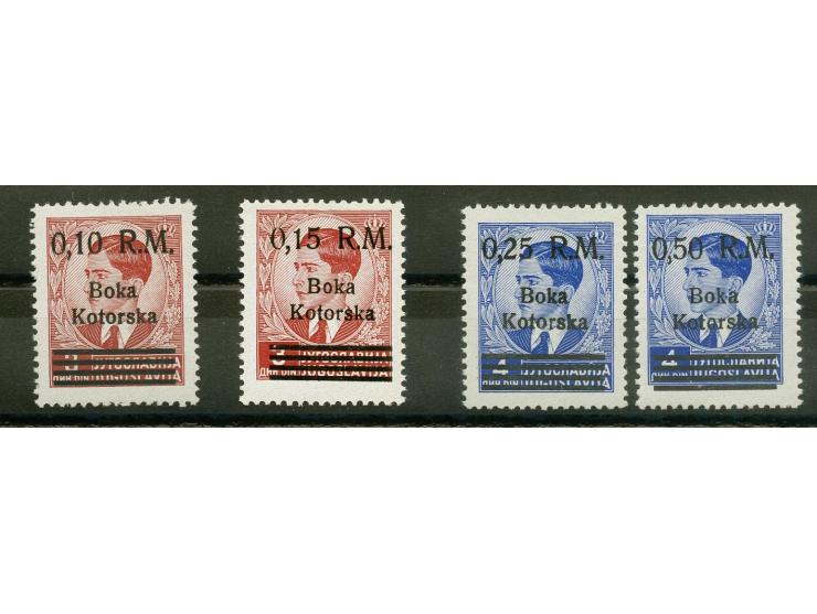 1944, Freimarken 0,10-0,50 RM., 0,15 RM mit Aufdruckfehler "0 in der Wertangabe rechts unten offen", postfrisch, tadellos, te
