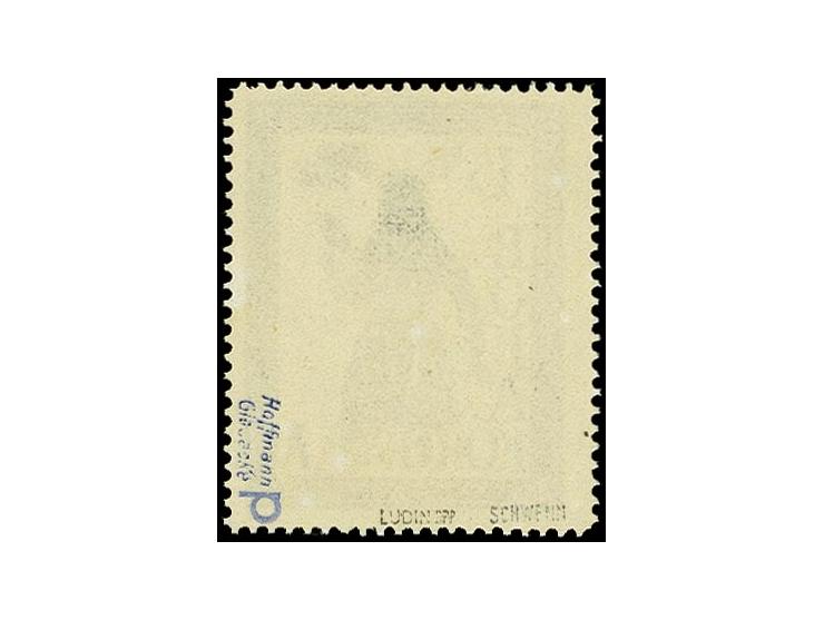 Aufgehellter Hintergrund: 15 Pf. schwarz, postfrisch, tadellos, u.a. sign. Ludin BPP