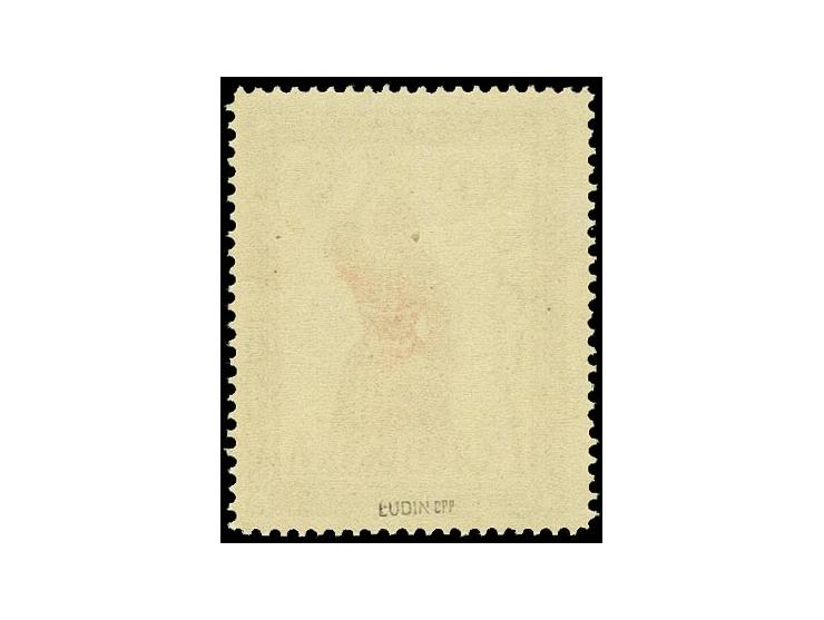 Aufgehellter Hintergrund: 80 Pf. dunkelrot, postfrisch, tadellos, sign. Ludin BPP