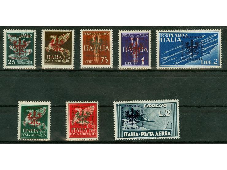 1944, Flugpost 25C-10 L., postfrisch, tadellos, Befund Brunel
