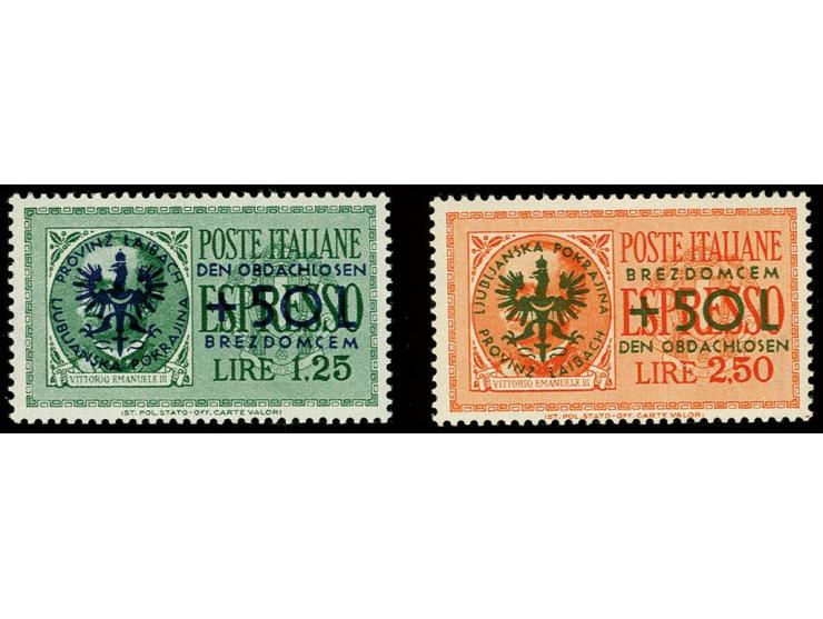 Obdachlose 1,25-2,50L., postfrisch, tadellos, signiert, Befund Brunel