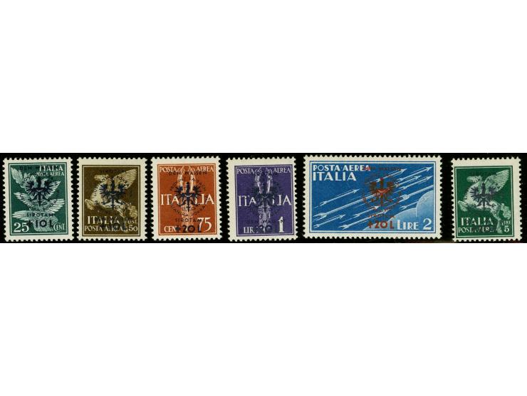 1944, Für die Waisen 25 C. - 5 L., kompletter Satz, postfrisch, Pracht