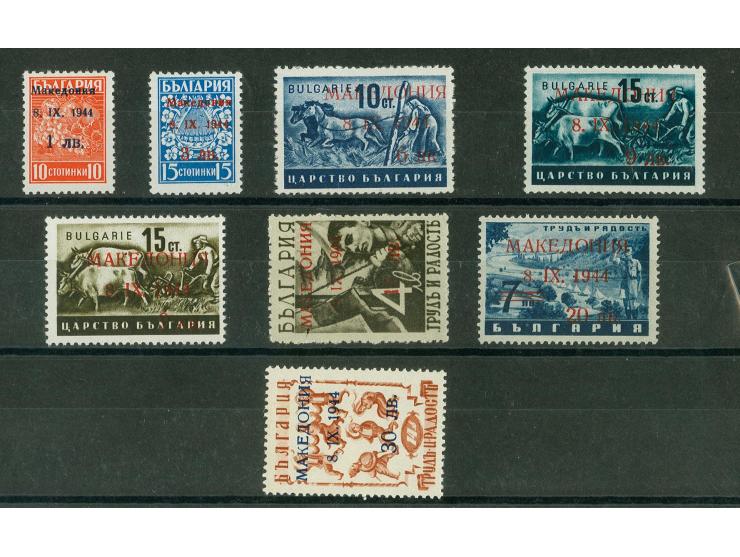 1944, Freimarken 1-30L., postfrisch, tadellos, 15L. signiert, Befund Brunel