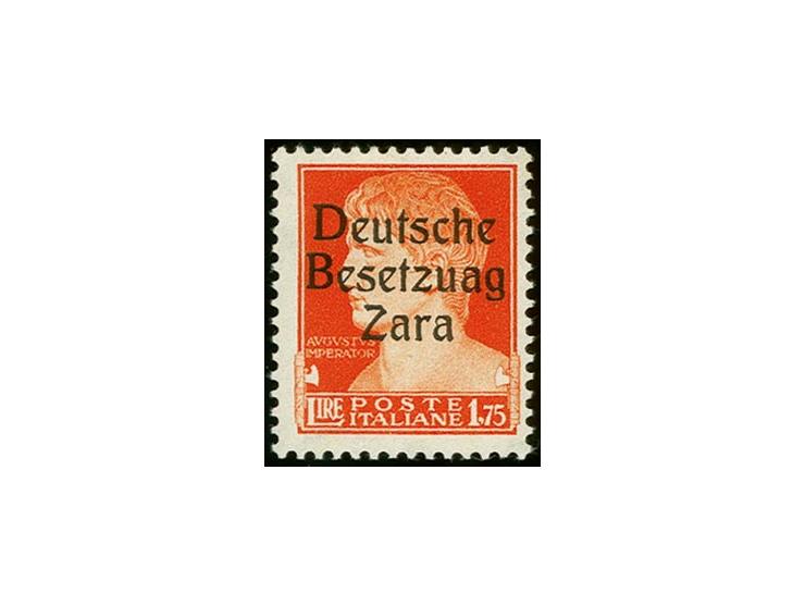 1,75L. mit Aufdruckfehler "Besetzuag", postfrisch, tadellos, sign. Brunel mit Befund