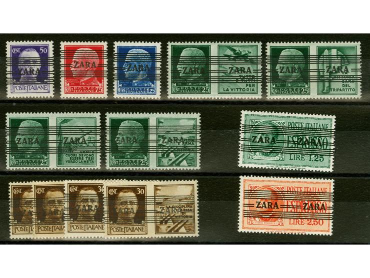 1943, Freimarken 50C-2,50L., postfrisch, tadellos, teils signiert und Fotoattest Brunel
