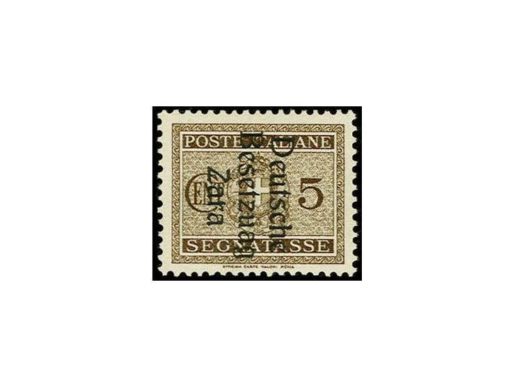 1943, 5C. mit Aufdruckfehler "Besetzuag", postfrisch, tadellos, Befund Brunel