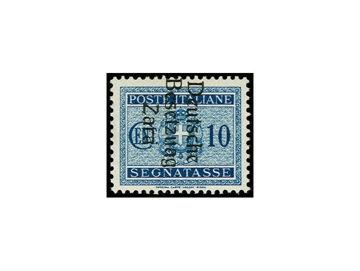 10C. mit Aufdruckfehler "Besetzuag", postfrisch, tadellos, sign. und Befund Brunel