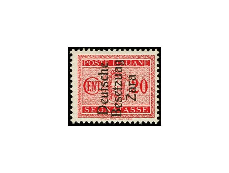 20C. mit Aufdruckfehler "Besetzuag", postfrisch, tadellos, Befund Brunel