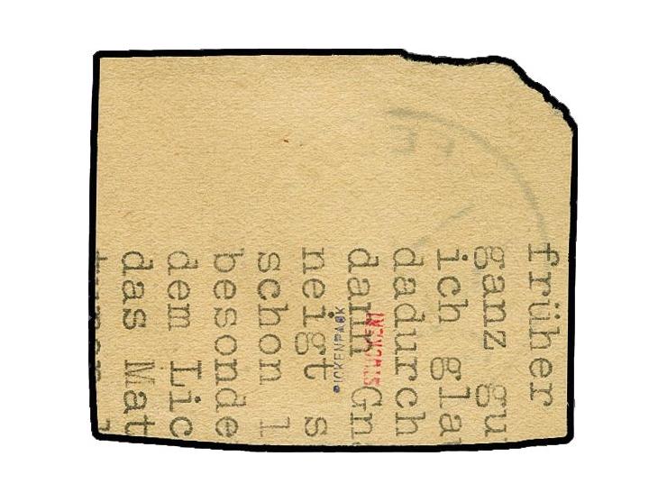 Weihnachstmarke in Type III, farbfrisch und gut gezähnt mit sauberem Normstempel "FELDPOST b 03.3.45" (Postamt Rodi) auf Brie