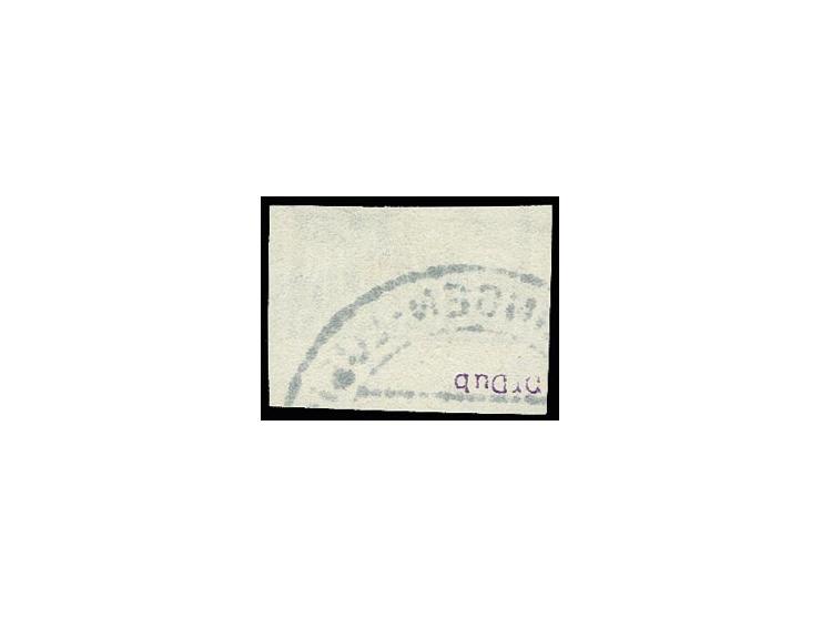 2 Pfg. geschnitten, voll- bis breitrandig, vom Bogenunterrand, gestempelt, tadellos, Fotoattest Straub BPP (Mi. 550,-)