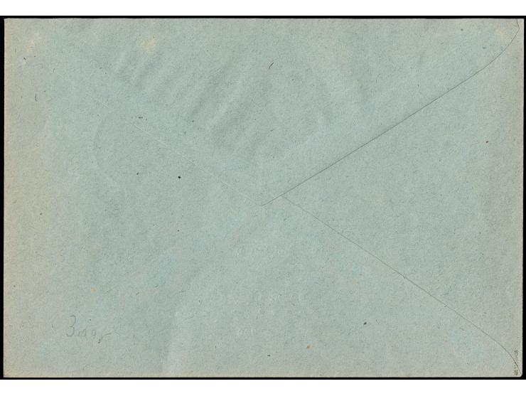 1945, AM POST deutscher Druck: 8 Pfg. im waagerechten Paar mit Unterrand als portogerechte Mehrfachfrankatur auf Ortsbrief au