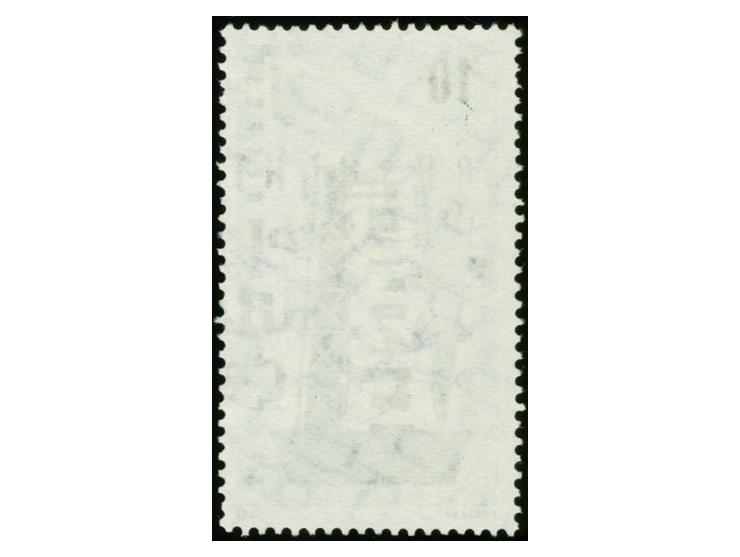 1956,  Europa 10 Pfg. mit seitenverkehrtem Wasserzeichen, sauber mit Maschinenstempel entwertet, kleine Zahnverkürzungen, son