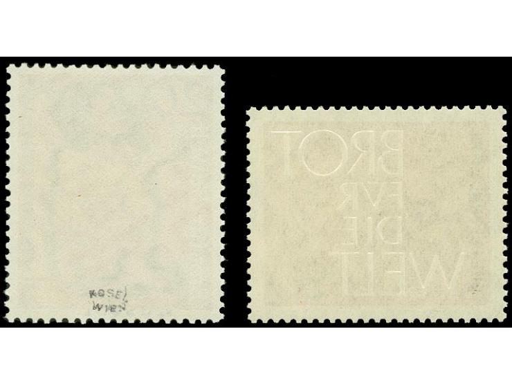 1961, "Brot für die Welt" 20 Pfg. postfrisch mit obligatorischem Handstempel "Muster", einwandfrei, Fotoattest Schlegel BPP