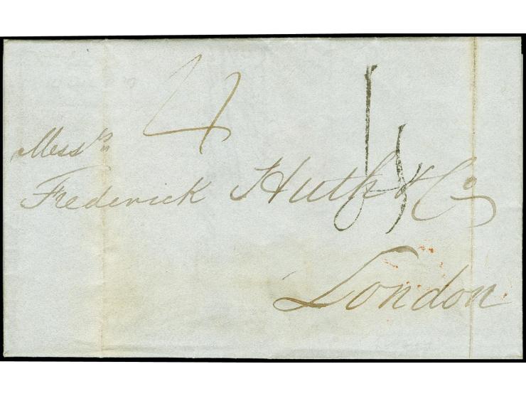 1840, Uniform 4 Pennypost: "4", Dublin handstruck marking clear on lettersheet with part of contents, dated "DUBLIN 14th Dec.