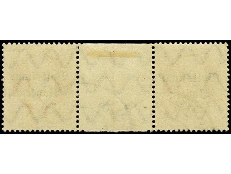 1919, Ludwig III. 30 Pfg. im waagerechten Zwischenstegpaar, sauber gestempelt mit Reservestempel "MÜNCHEN", tadellos, sehr se