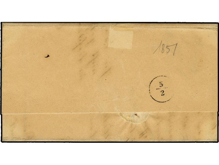 "NOERTEN", auf 1 Gutegroschen auf graublau sowie nebengesetzt mit handschriftlichem Datum "4/2" auf Faltbrief an den königlic