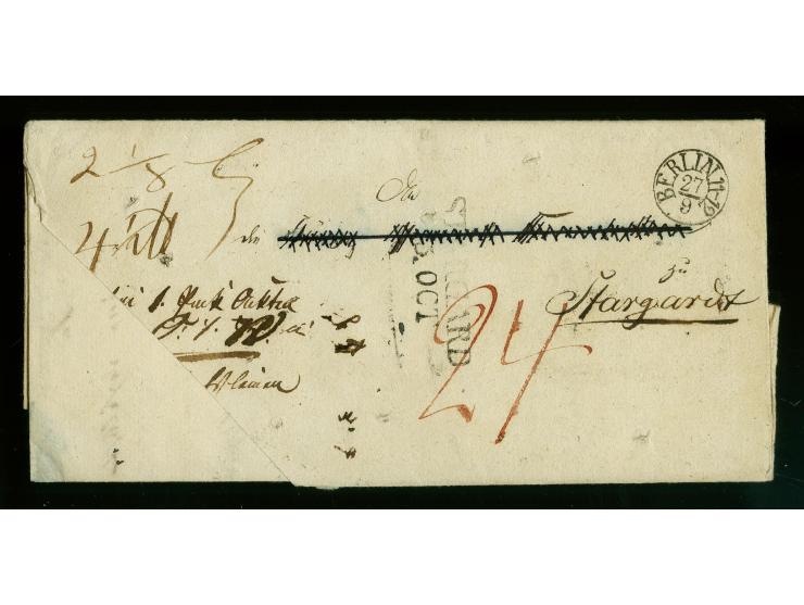 Siegelstempel "... SCHUTZ-Commission ...No. 16" mit handschriftlichem Zusatz "Berlin 27/9 31 (Unterschrift)" rückseitig auf F