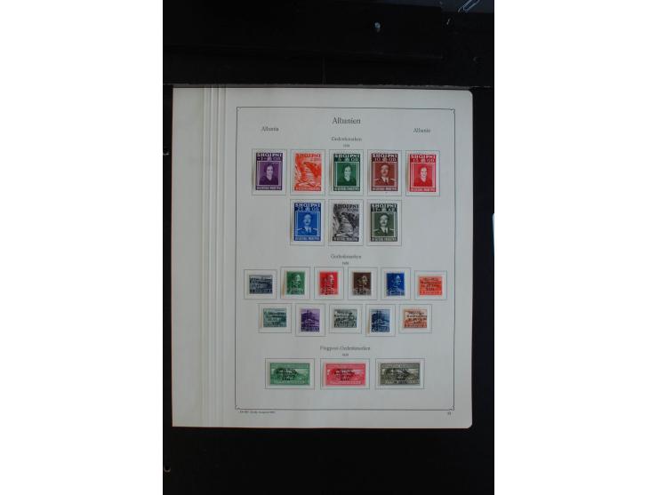 1913/40, ungebrauchte Sammlung mit guten Werten und Sätzen