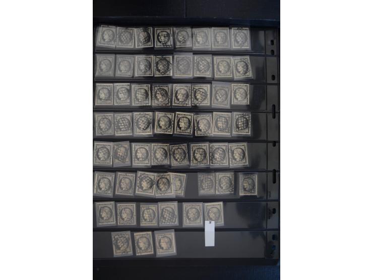 1849/1906, umfangreicher vorwiegend gestempelter Lagerbestand mit unzähligen guten Ausgaben, dabei Mi.-Nr. 1(15), 5(18), 7(20