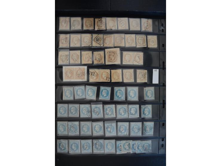 1849/1906, umfangreicher vorwiegend gestempelter Lagerbestand mit unzähligen guten Ausgaben, dabei Mi.-Nr. 1(15), 5(18), 7(20