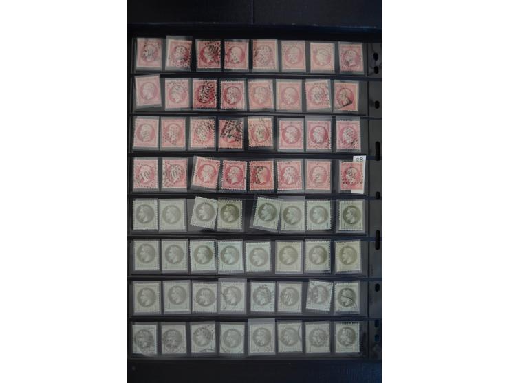 1849/1906, umfangreicher vorwiegend gestempelter Lagerbestand mit unzähligen guten Ausgaben, dabei Mi.-Nr. 1(15), 5(18), 7(20