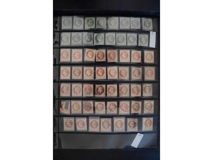 1849/1906, umfangreicher vorwiegend gestempelter Lagerbestand mit unzähligen guten Ausgaben, dabei Mi.-Nr. 1(15), 5(18), 7(20