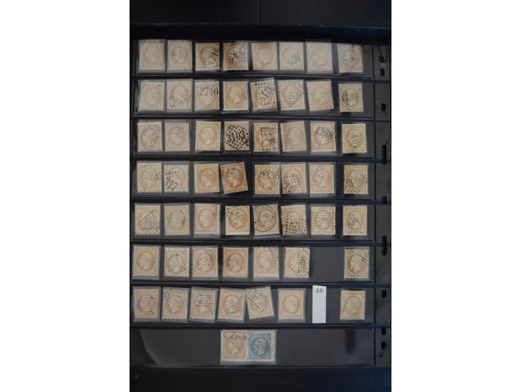 1849/1906, umfangreicher vorwiegend gestempelter Lagerbestand mit unzähligen guten Ausgaben, dabei Mi.-Nr. 1(15), 5(18), 7(20