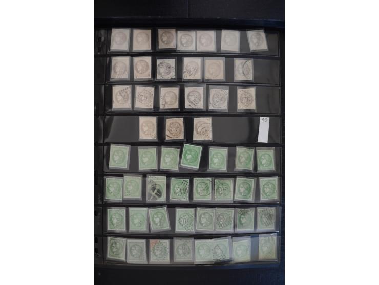 1849/1906, umfangreicher vorwiegend gestempelter Lagerbestand mit unzähligen guten Ausgaben, dabei Mi.-Nr. 1(15), 5(18), 7(20