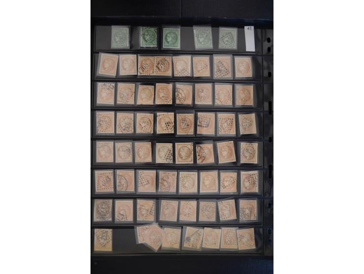 1849/1906, umfangreicher vorwiegend gestempelter Lagerbestand mit unzähligen guten Ausgaben, dabei Mi.-Nr. 1(15), 5(18), 7(20