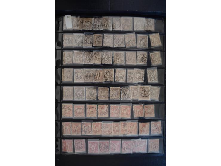 1849/1906, umfangreicher vorwiegend gestempelter Lagerbestand mit unzähligen guten Ausgaben, dabei Mi.-Nr. 1(15), 5(18), 7(20