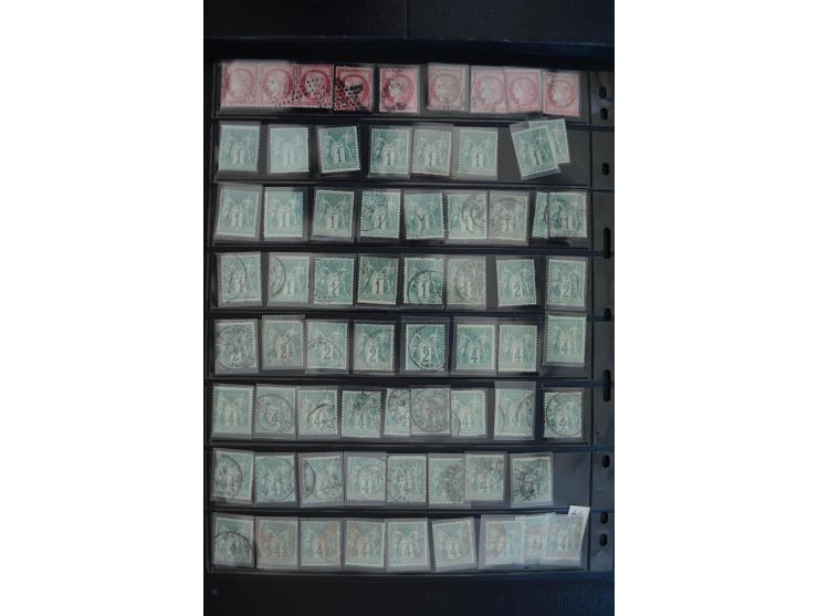 1849/1906, umfangreicher vorwiegend gestempelter Lagerbestand mit unzähligen guten Ausgaben, dabei Mi.-Nr. 1(15), 5(18), 7(20