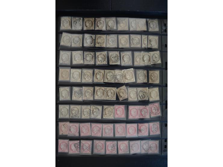 1849/1906, umfangreicher vorwiegend gestempelter Lagerbestand mit unzähligen guten Ausgaben, dabei Mi.-Nr. 1(15), 5(18), 7(20